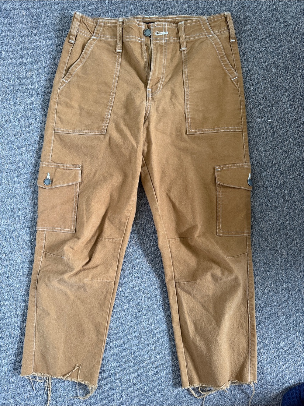 Brown Cargo Work Pants
